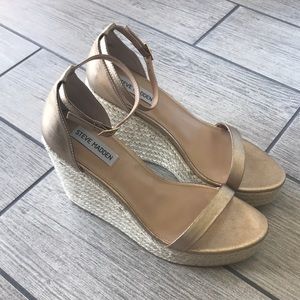 Steve Madden Gold Survive Wedge